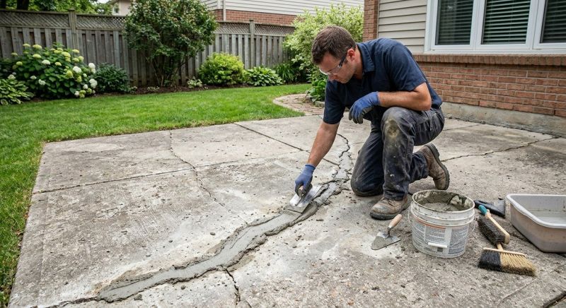 Cement Patio Repair in Des Moines, IA