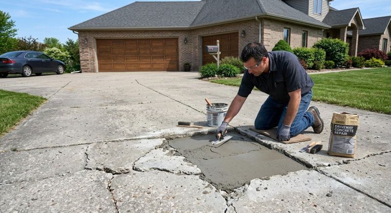 Concrete Driveway Repair in Des Moines, IA