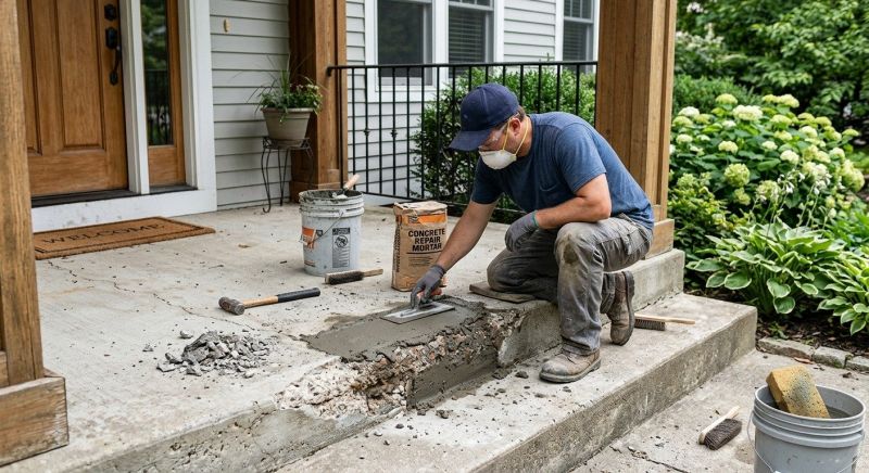 Concrete Fence Repair in Des Moines, IA