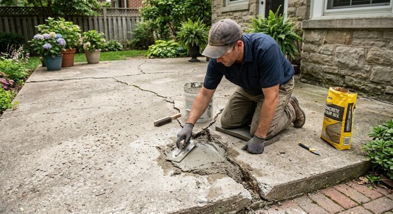 Concrete Pool Patio Repair in Des Moines, IA