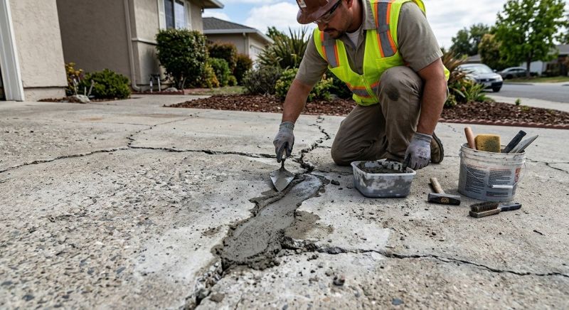 Cracked Concrete Repair in Des Moines, IA