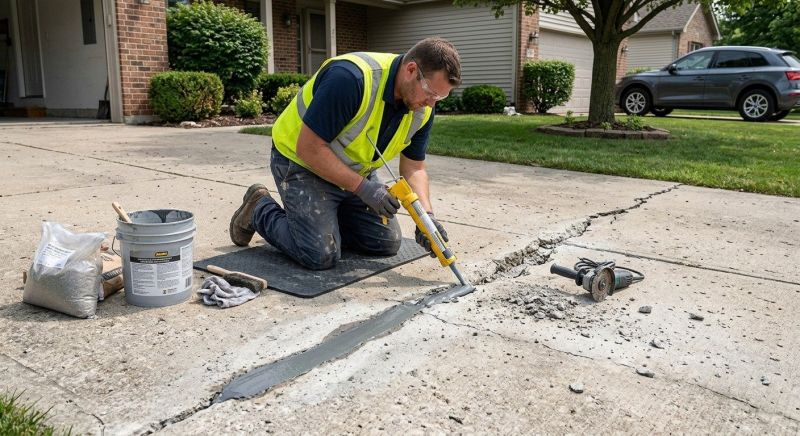 Cracked Concrete Repair in Des Moines, IA