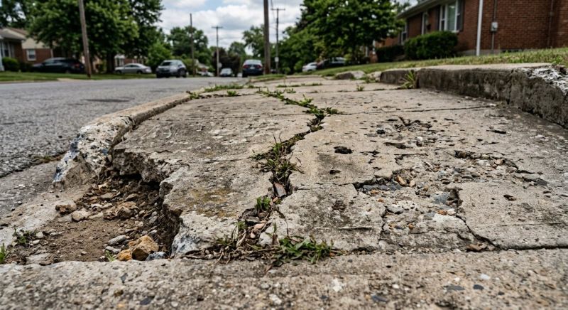 Cracked Sidewalk Repair in Des Moines, IA