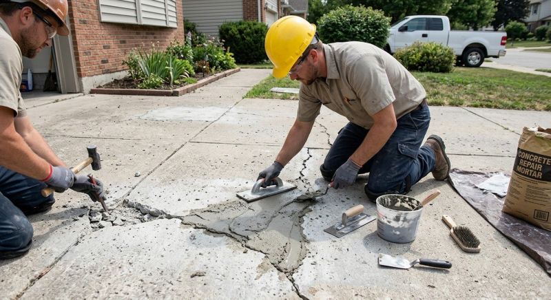 Cracked Slab Repair in West Des Moines, IA