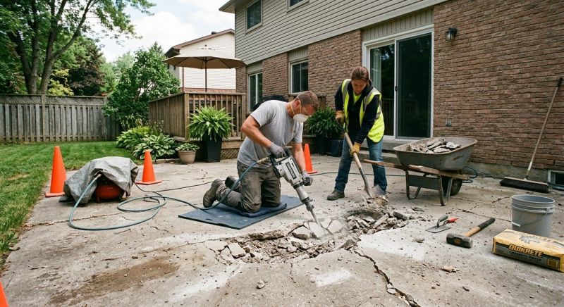 Patio Concrete Repair in Miami Dade County, FL
